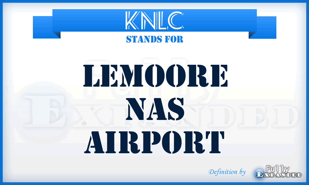KNLC - Lemoore Nas airport