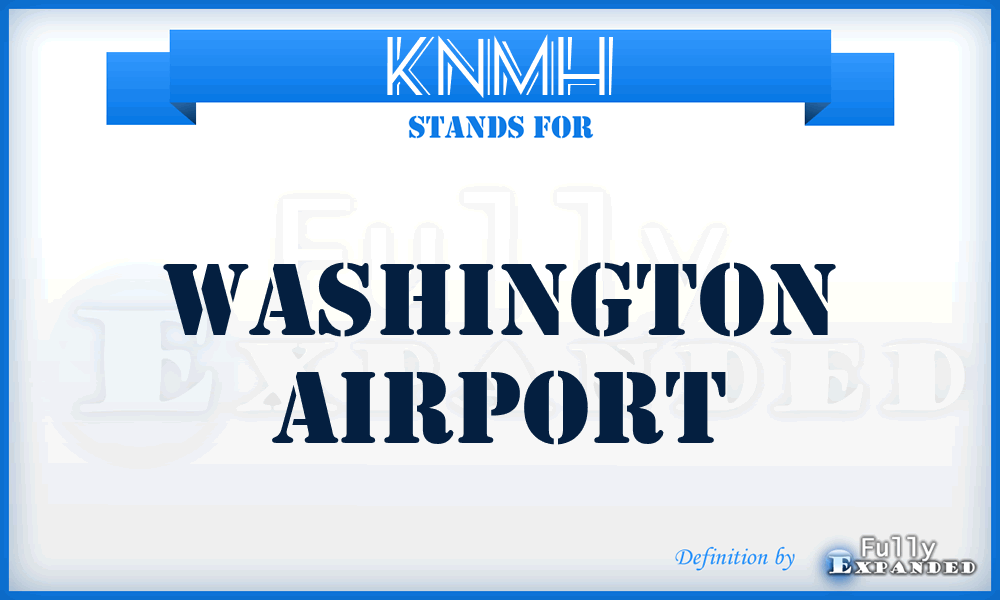 KNMH - Washington airport