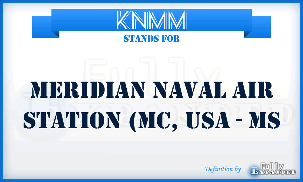 KNMM - Meridian Naval Air Station (Mc, USA - MS