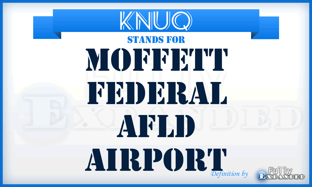 KNUQ - Moffett Federal Afld airport