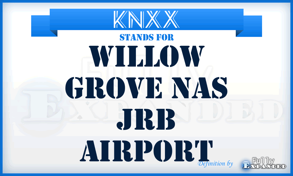 KNXX - Willow Grove Nas Jrb airport