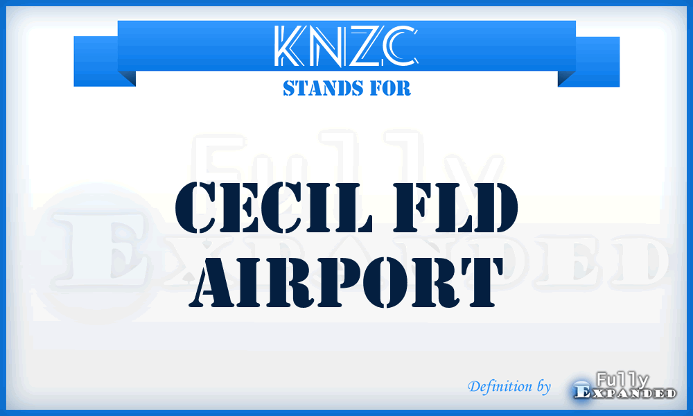 KNZC - Cecil Fld airport