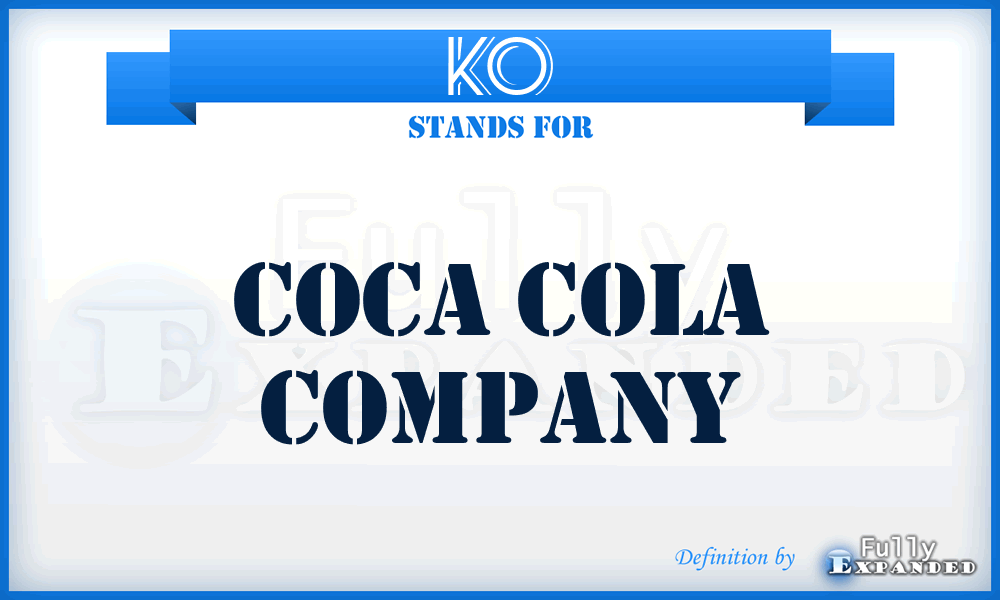KO - Coca Cola Company