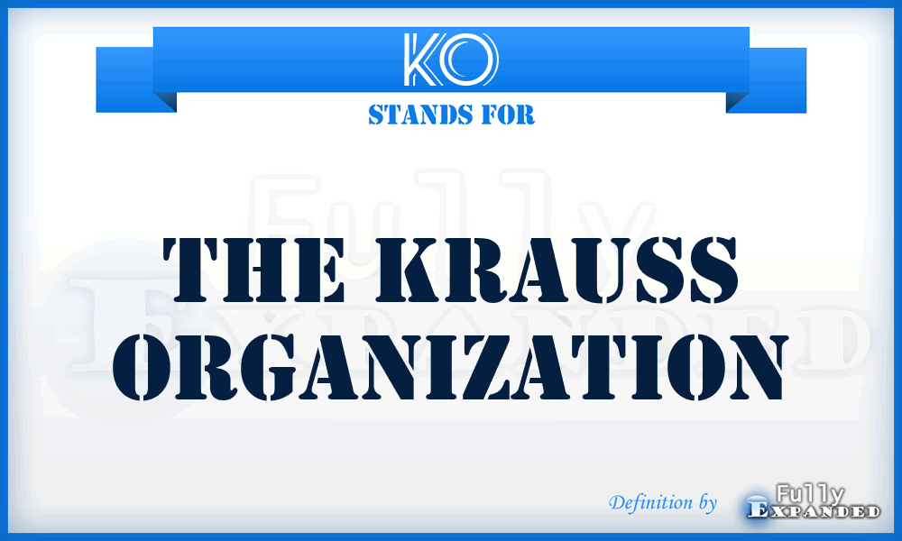 KO - The Krauss Organization