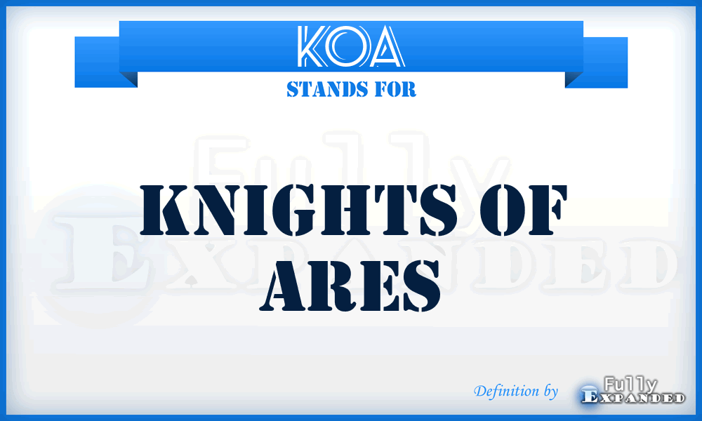 KOA - Knights Of Ares