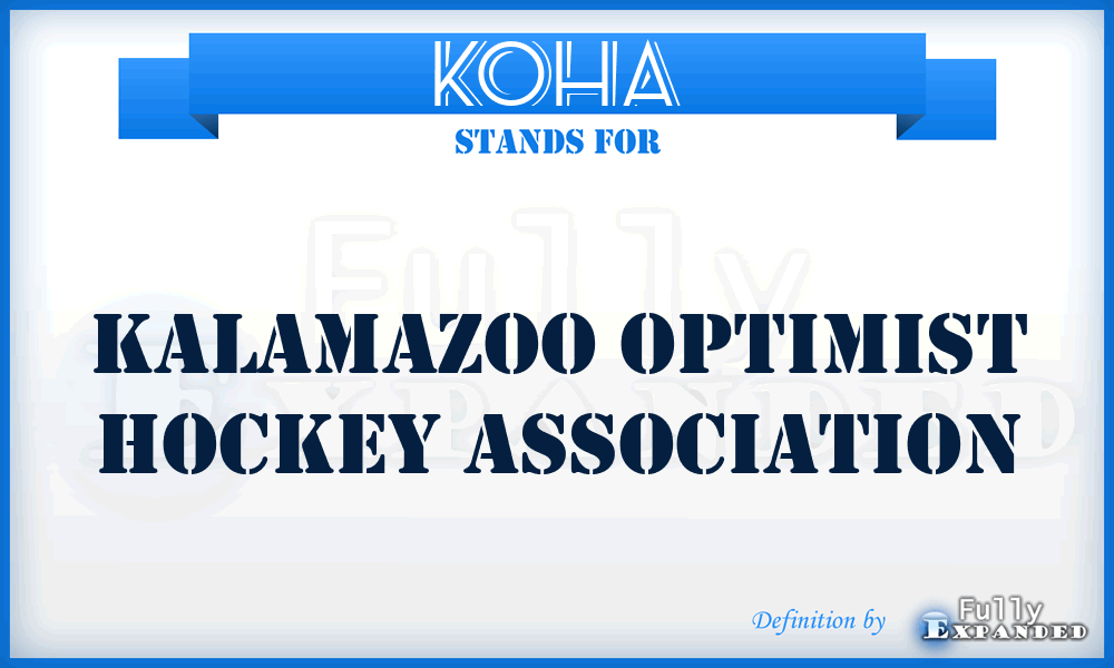 KOHA - Kalamazoo Optimist Hockey Association