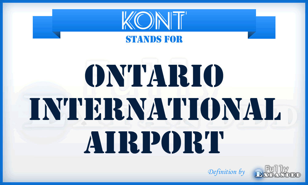 KONT - Ontario International airport