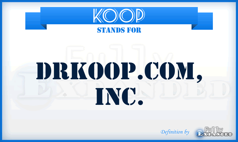 KOOP - DrKoop.Com, Inc.