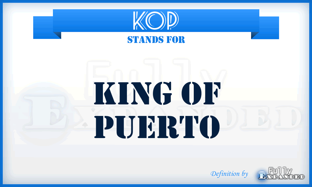 KOP - king of puerto