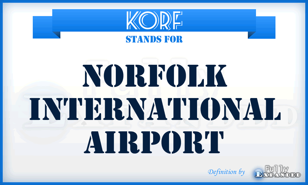 KORF - Norfolk International airport