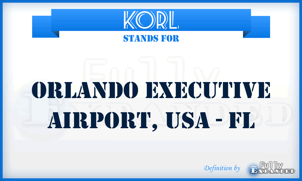 KORL - Orlando Executive Airport, USA - FL