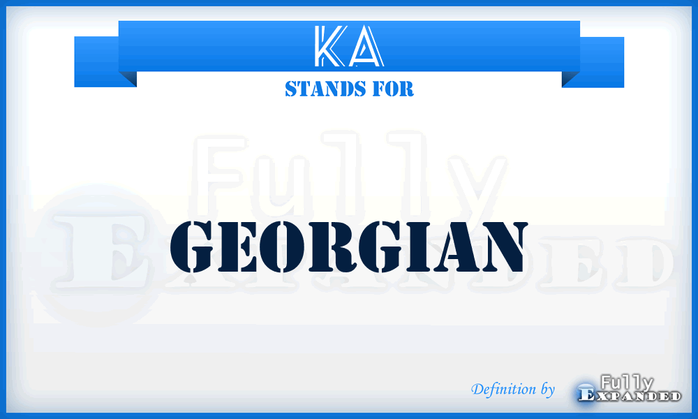 KA - Georgian