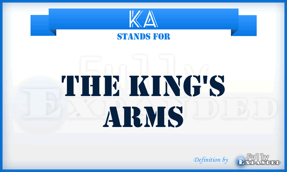 KA - The King's Arms