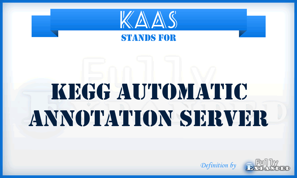 KAAS - KEGG Automatic Annotation Server