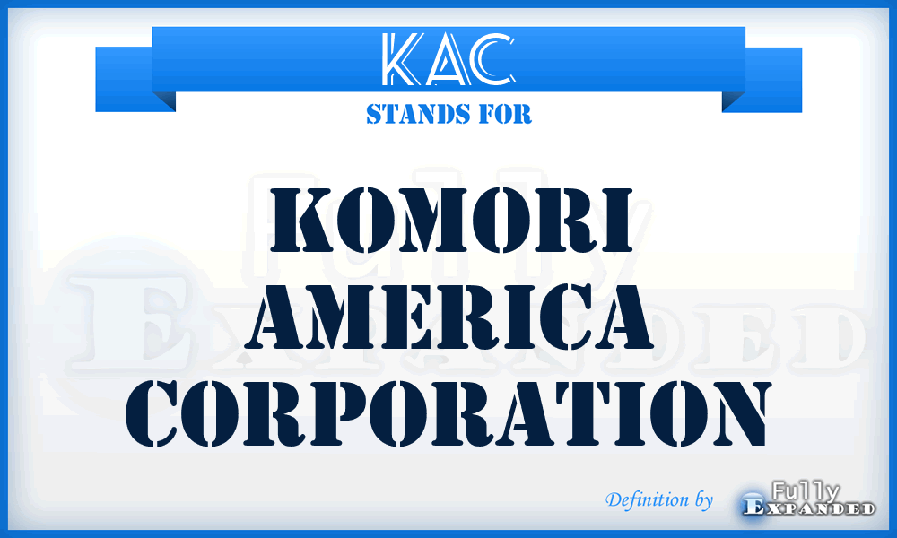 KAC - Komori America Corporation