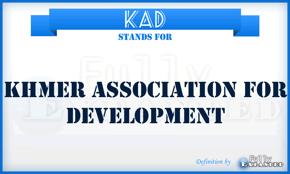KAD - Khmer Association for Development