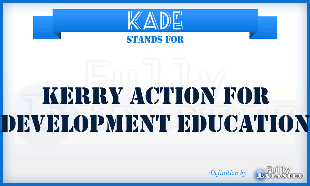 KADE - Kerry Action for Development Education