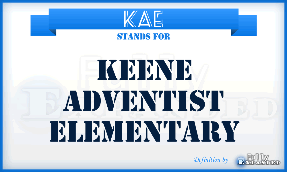 KAE - Keene Adventist Elementary