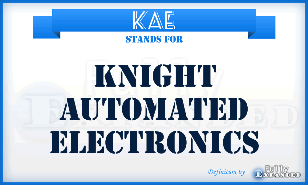 KAE - Knight Automated Electronics