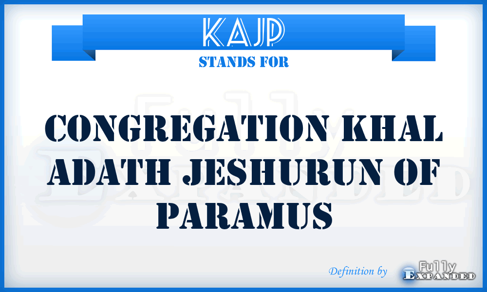 KAJP - Congregation Khal Adath Jeshurun of Paramus