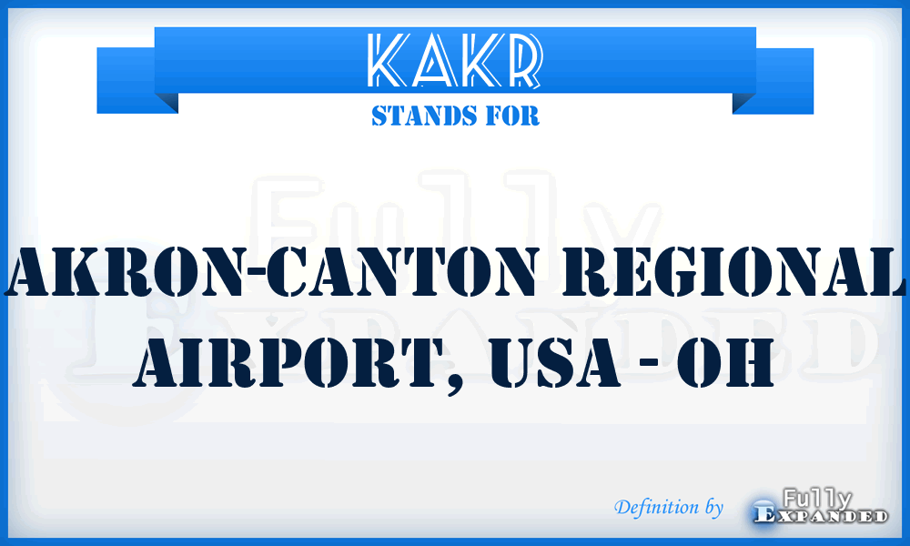 KAKR - Akron-Canton Regional Airport, USA - OH