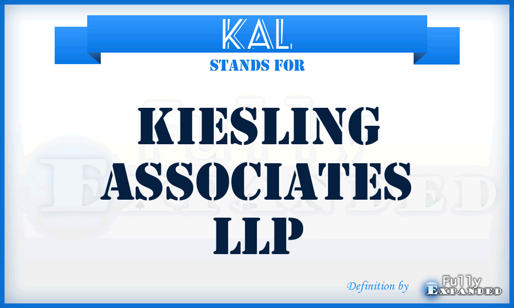 KAL - Kiesling Associates LLP