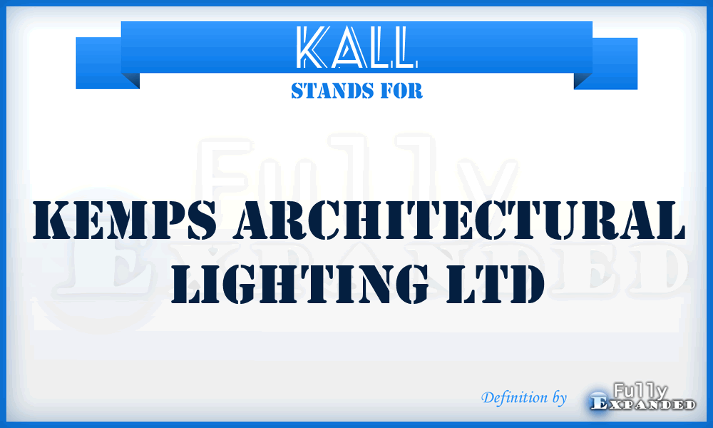 KALL - Kemps Architectural Lighting Ltd