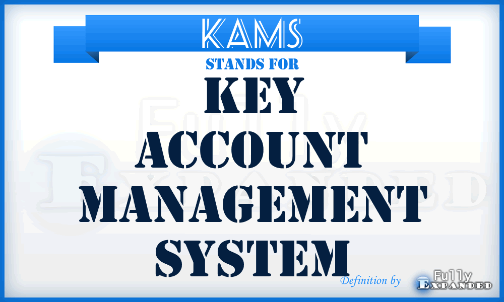 KAMS - Key Account Management System