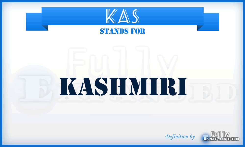 KAS - Kashmiri