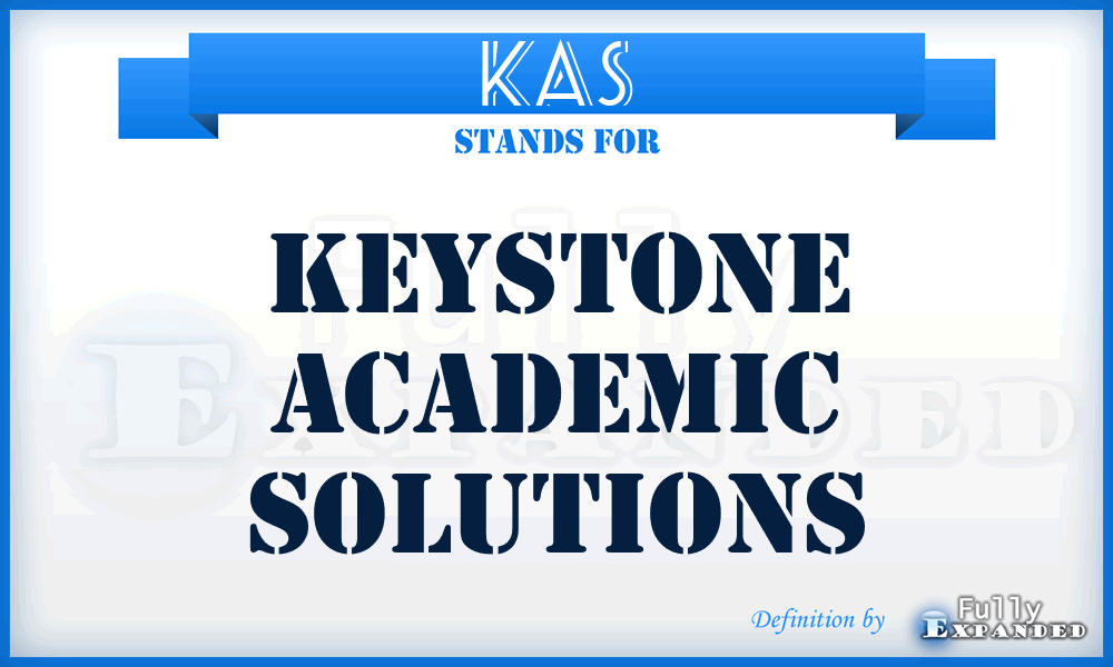 KAS - Keystone Academic Solutions