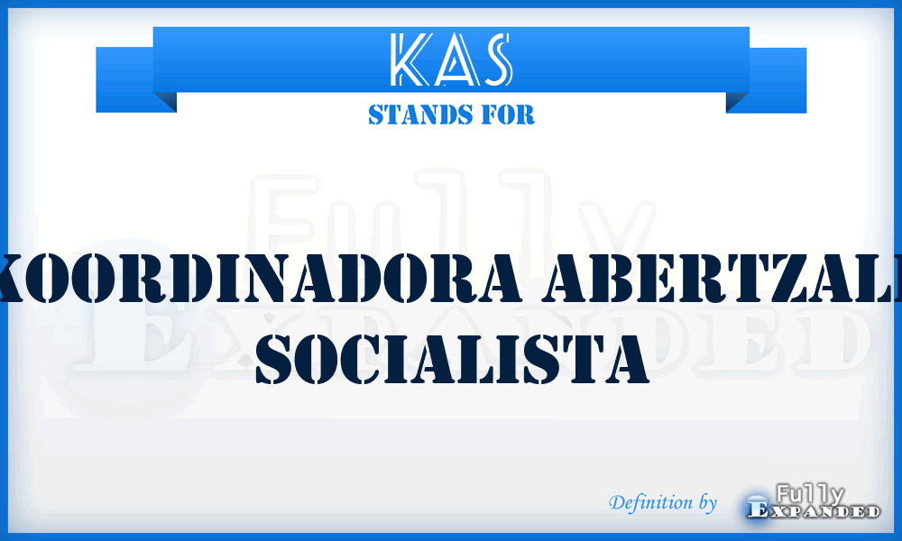 KAS - Koordinadora Abertzale Socialista