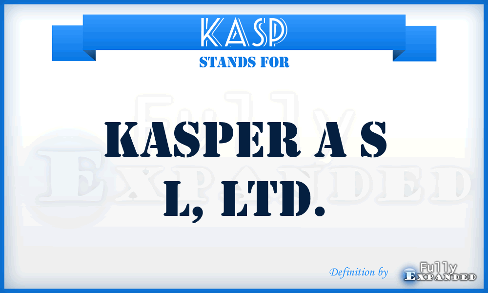 KASP - Kasper A S L, LTD.