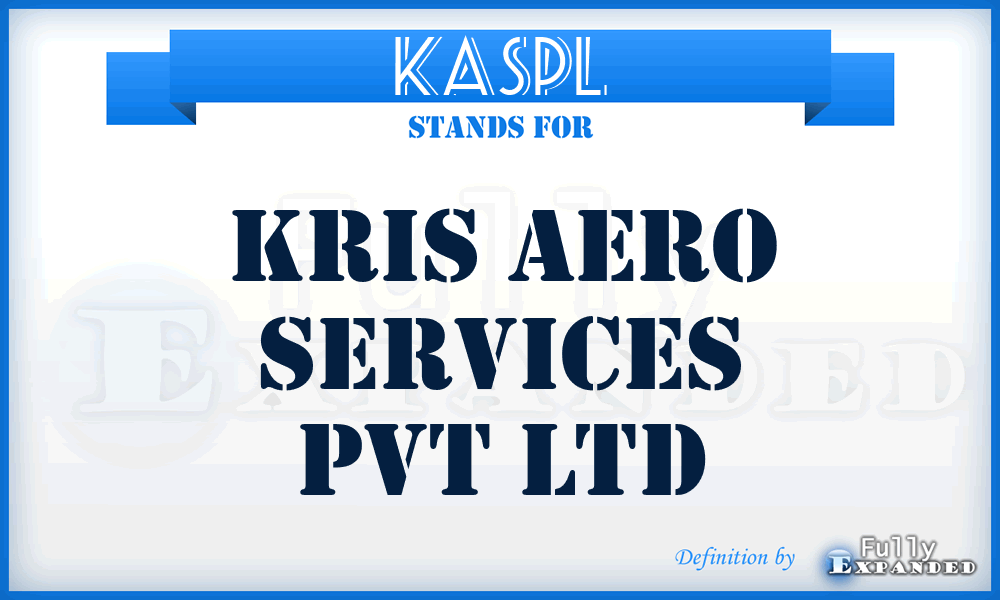 KASPL - Kris Aero Services Pvt Ltd