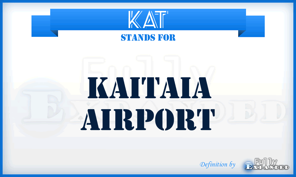 KAT - Kaitaia airport