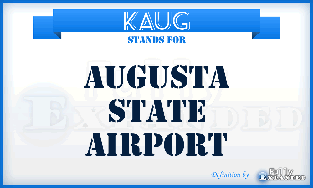 KAUG - Augusta State airport