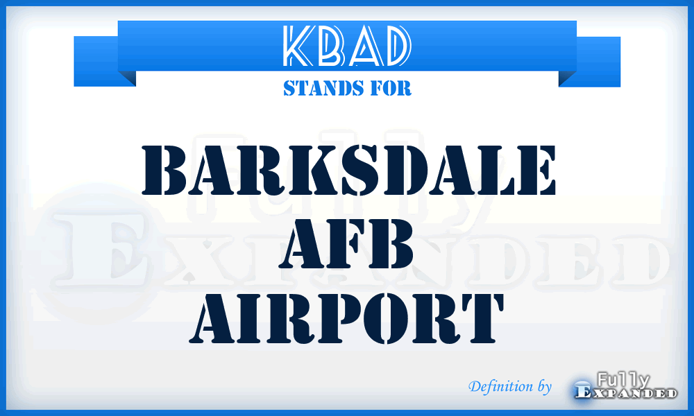 KBAD - Barksdale Afb airport