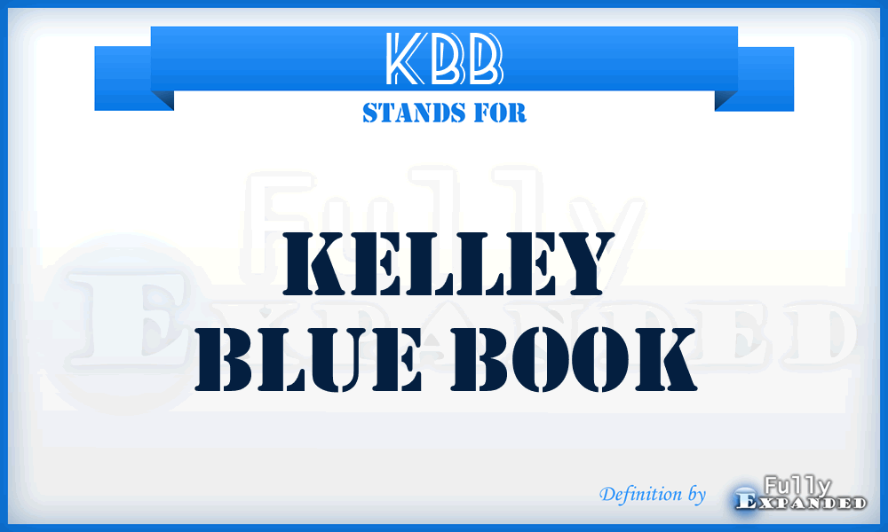 KBB - Kelley Blue Book