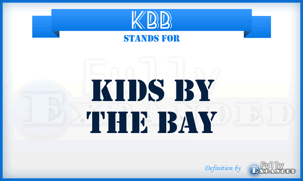 KBB - Kids By the Bay