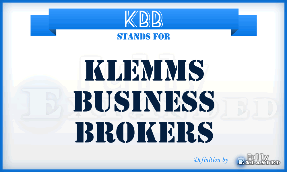 KBB - Klemms Business Brokers