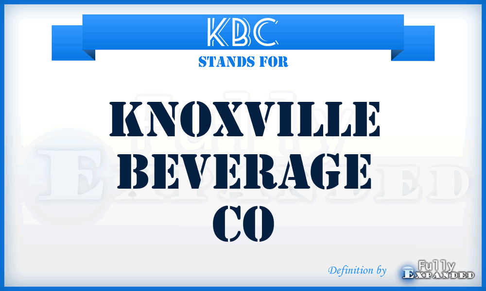 KBC - Knoxville Beverage Co