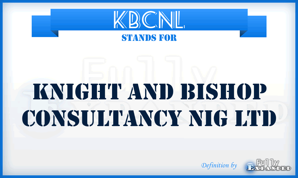 KBCNL - Knight and Bishop Consultancy Nig Ltd