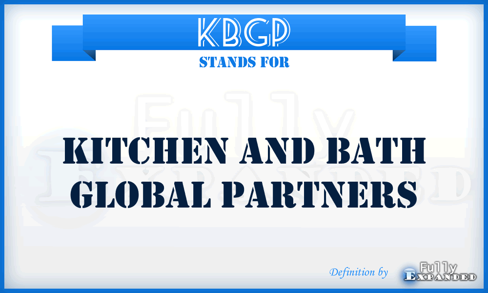 KBGP - Kitchen and Bath Global Partners