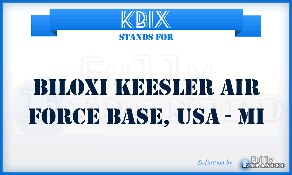 KBIX - Biloxi Keesler Air Force Base, USA - MI