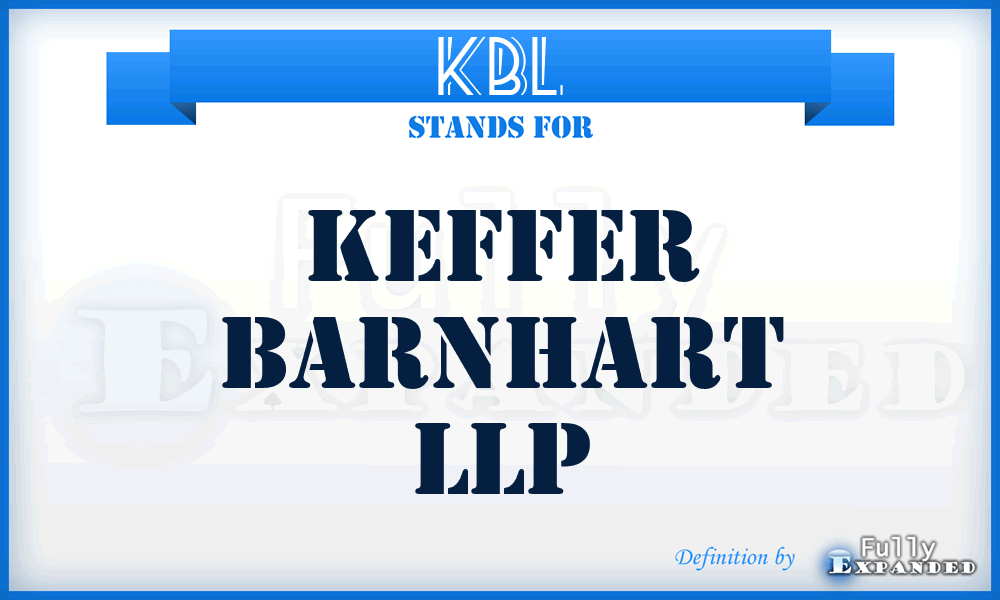 KBL - Keffer Barnhart LLP