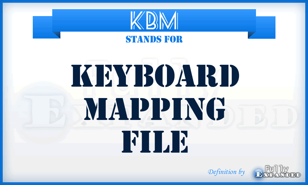 KBM - KeyBoard Mapping file