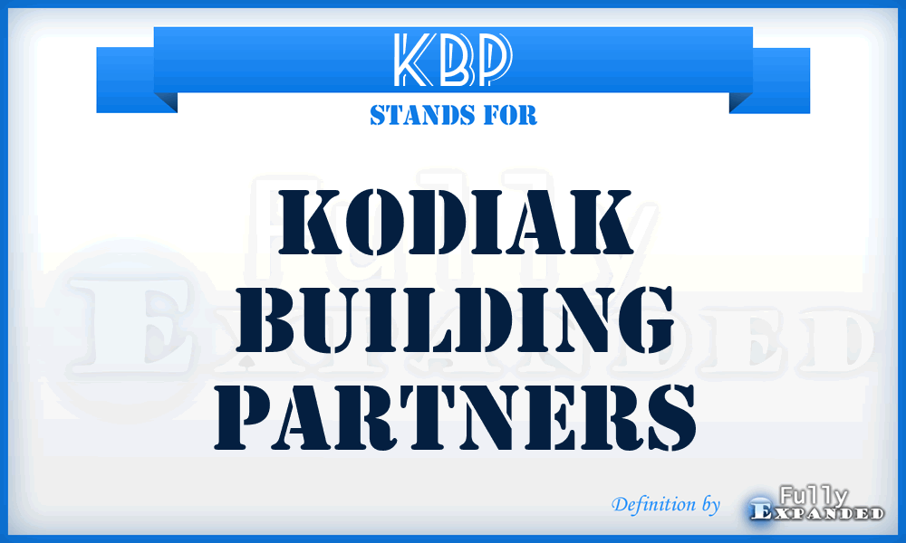 KBP - Kodiak Building Partners