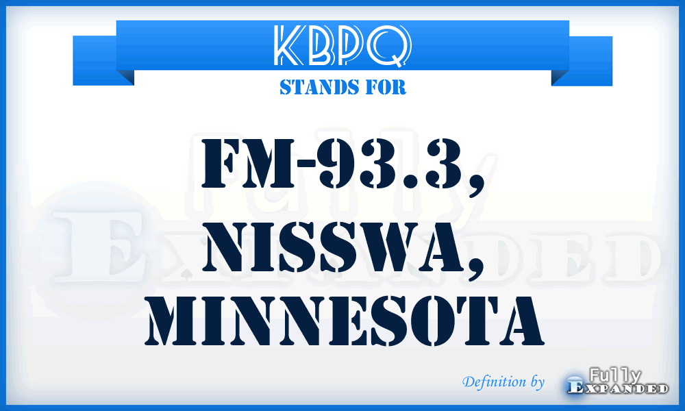 KBPQ - FM-93.3, Nisswa, Minnesota