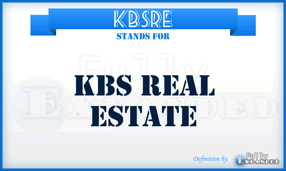 KBSRE - KBS Real Estate