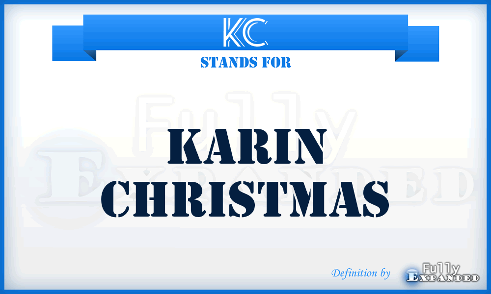 KC - Karin Christmas