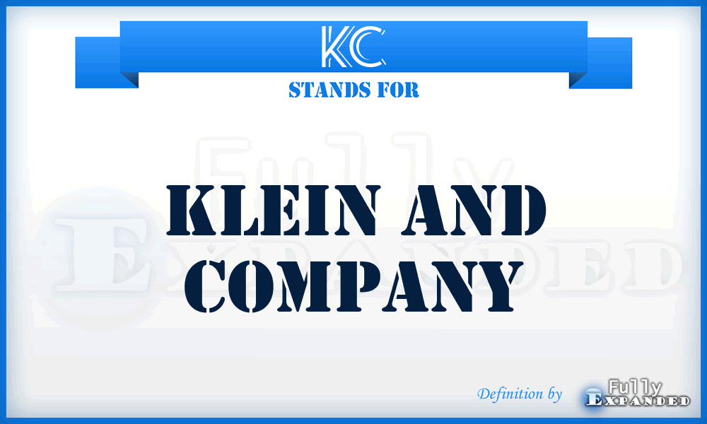 KC - Klein and Company